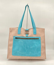Load image into Gallery viewer, Two Tone Over The Shoulder Tote Bag - Piel Rustika