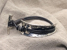 Load image into Gallery viewer, Hammered Half Cuff - Piel Rustika