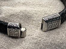 Load image into Gallery viewer, Stainless Steel Debossed Greek Key - Piel Rustika