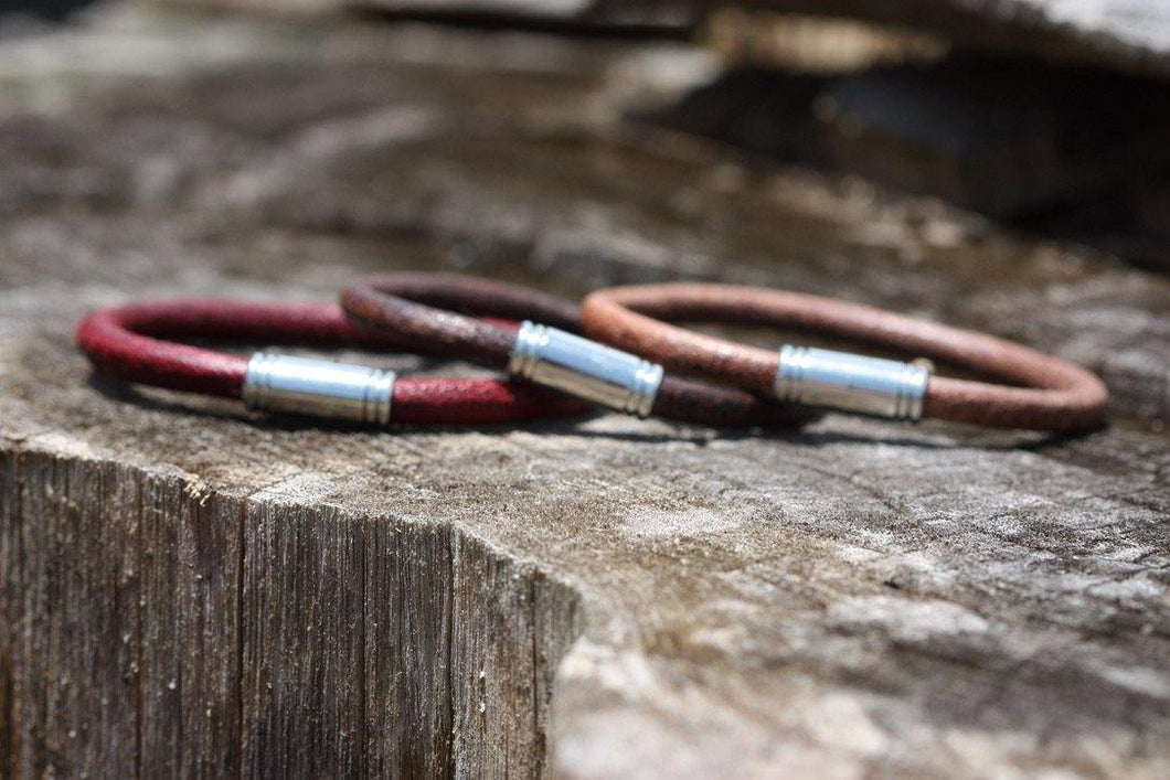 Tubular Antique Silver - Piel Rustika