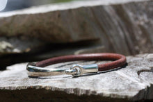 Load image into Gallery viewer, Antique Silver Half Cuff - Piel Rustika