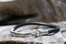 Load image into Gallery viewer, Antique Silver Half Cuff - Piel Rustika