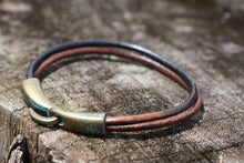 Load image into Gallery viewer, Vintage Brass Double Strands - Piel Rustika