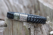 Load image into Gallery viewer, Stainless Steel Debossed Greek Key - Piel Rustika