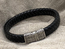 Load image into Gallery viewer, Stainless Steel Debossed Greek Key - Piel Rustika