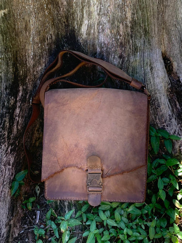 Brown Unisex Crossbody Bag