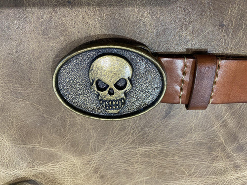 Skull Belt - Piel Rustika
