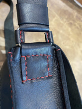 Load image into Gallery viewer, Black Buckled Crossbody Bag - Piel Rustika